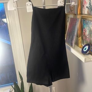 Black ribbed Zara romper size S